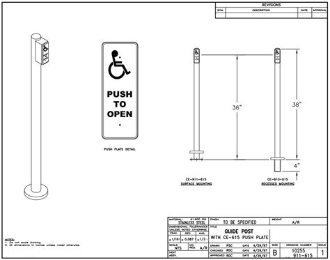 narrow profile door actuator mounting box steel|Push Plate Mounting Post .